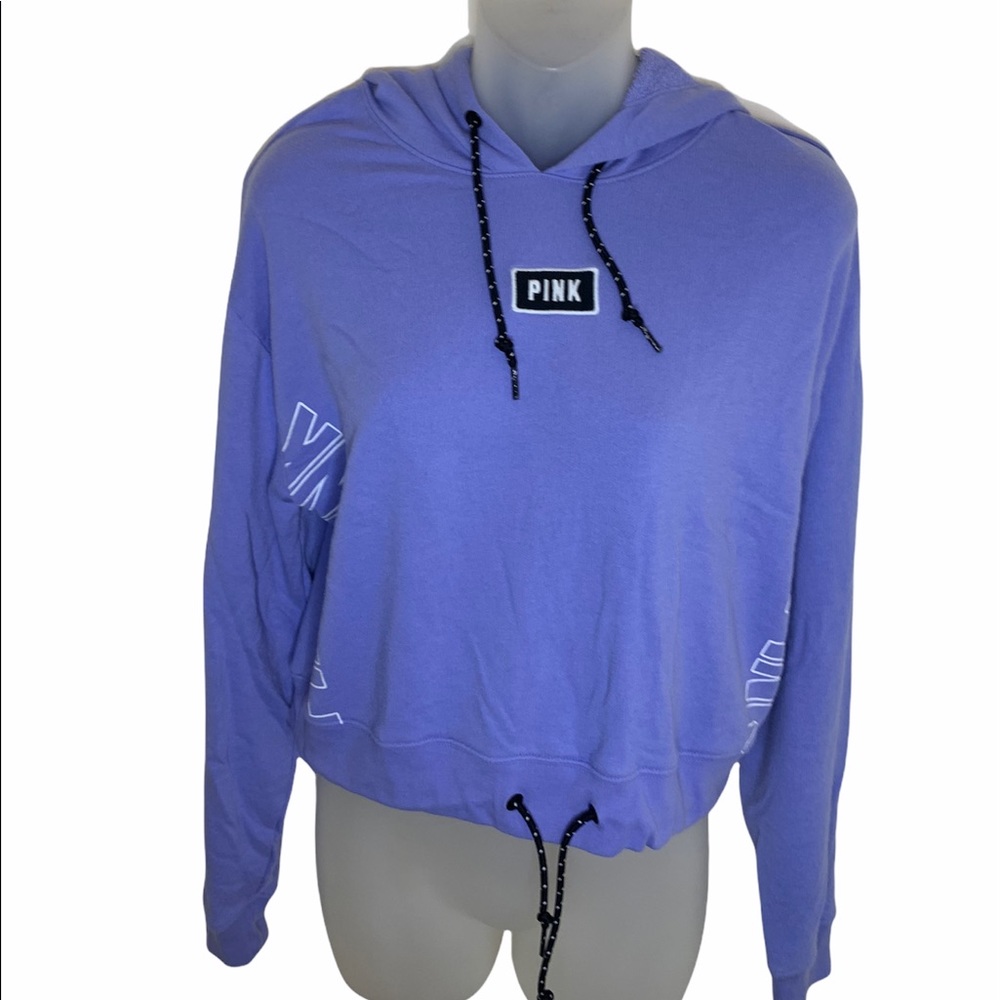 Purple Victoria’s Secret PINK Crop Top Pullover Sz S